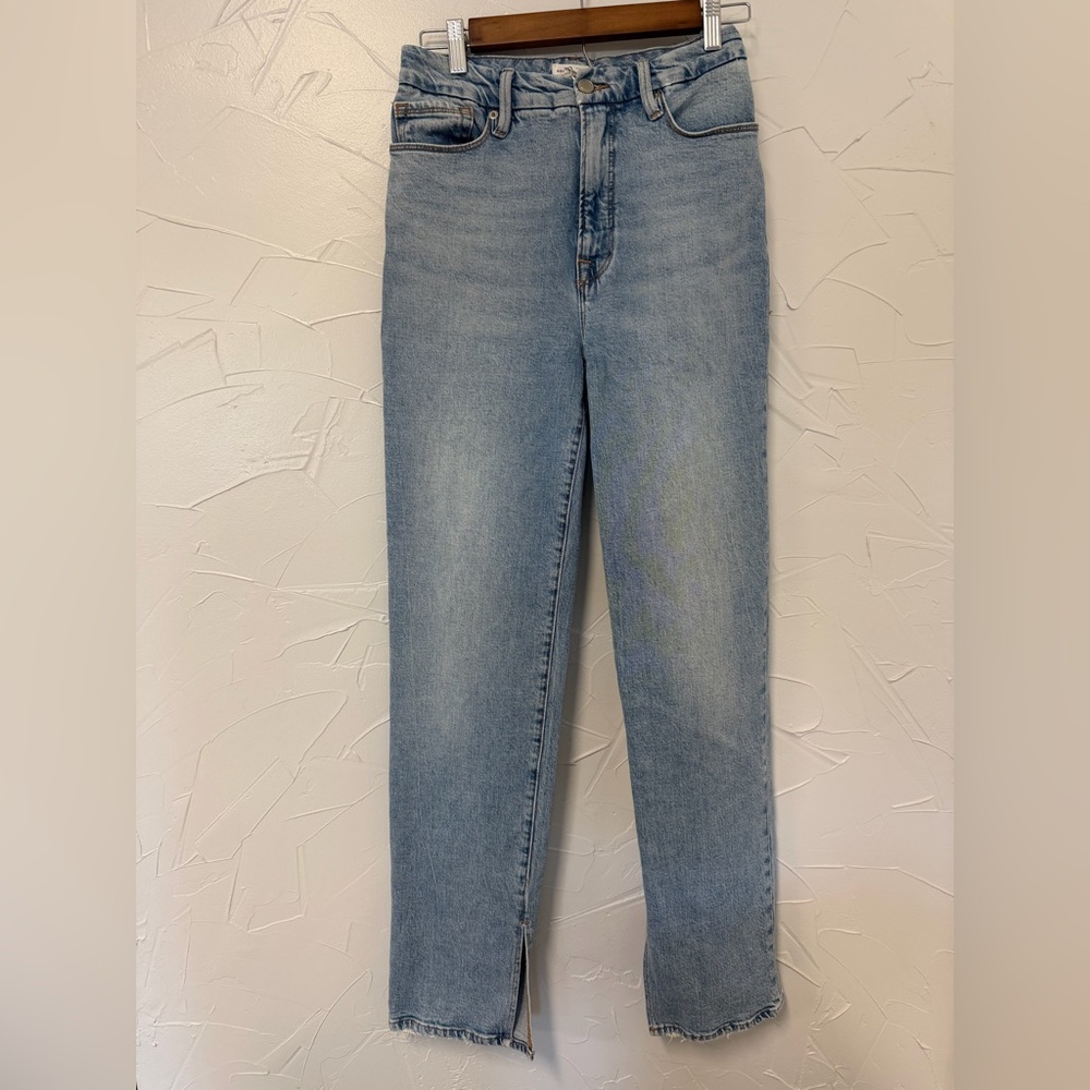 Good American Women’s Wide Leg Spilt Ankle Jean size 4